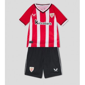 Athletic Bilbao babykläder Hemmatröja barn 2023-24 Korta ärmar (+ Korta byxor)